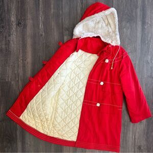 Vintage Northlander MN Coat Red Union Made Double Breasted Jacket Women’s Medium